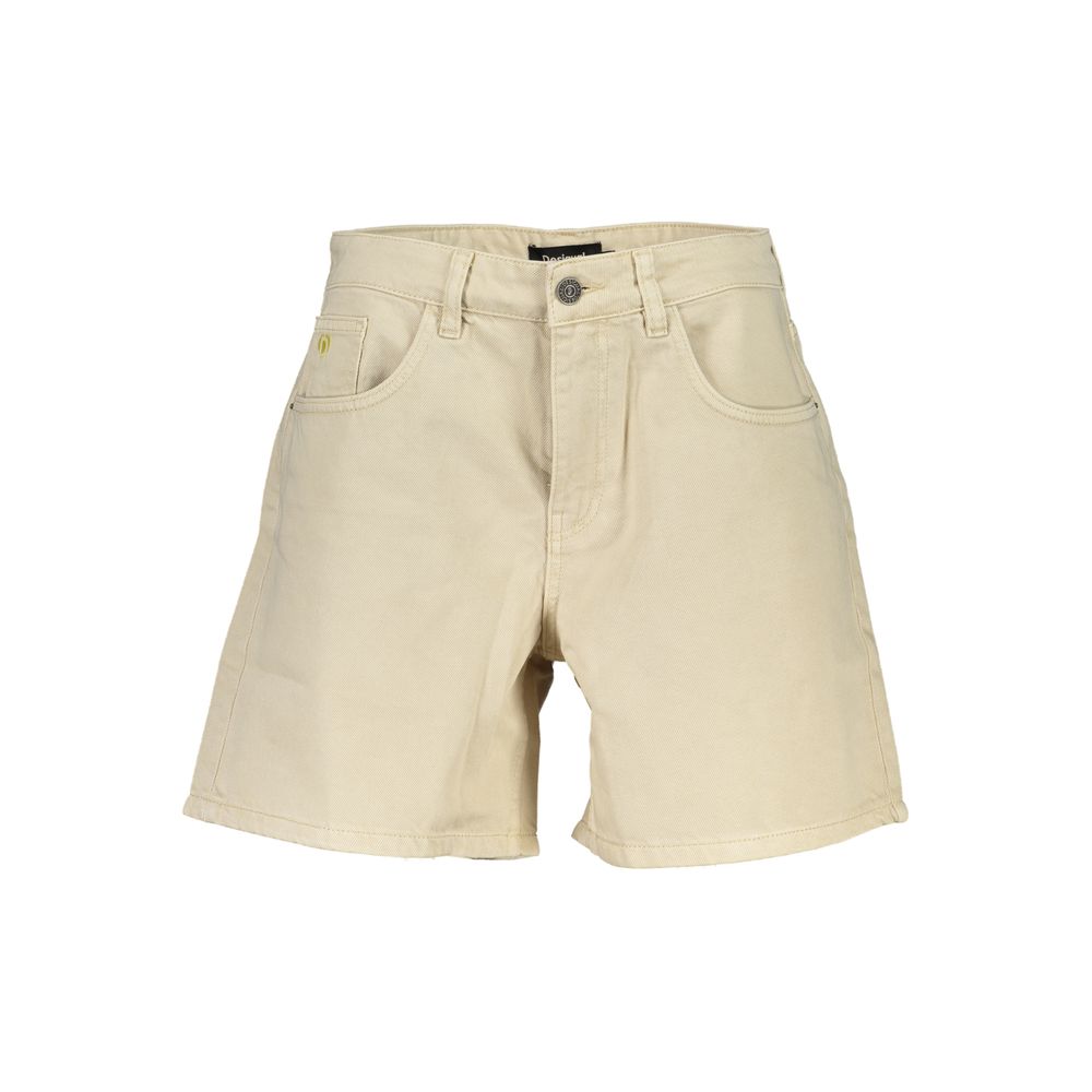 Desigual Beigefarbene Baumwollshorts