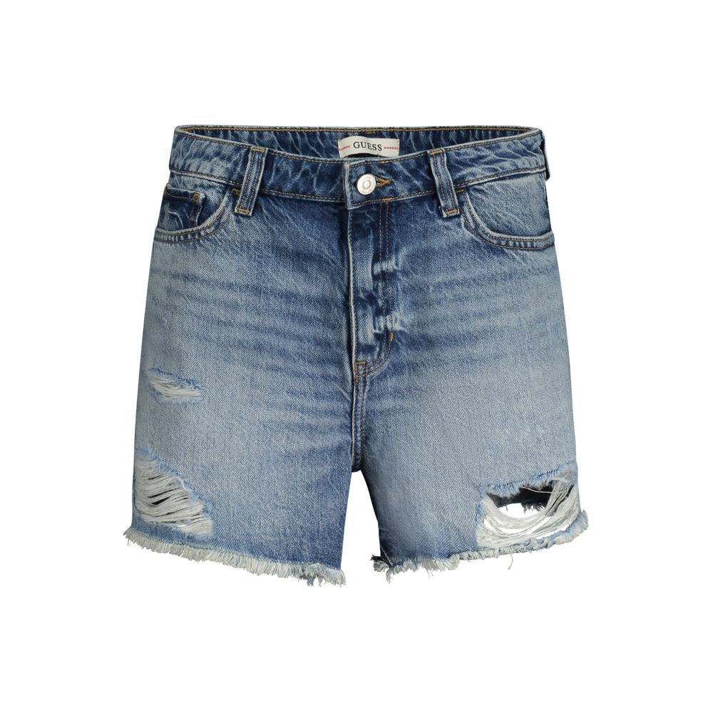 Guess Jeans Blaue Baumwollshorts