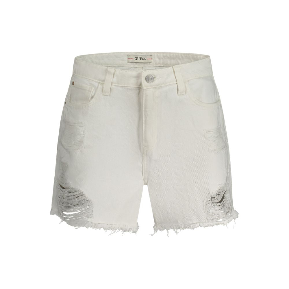 Guess Jeans Weiße Baumwollshorts