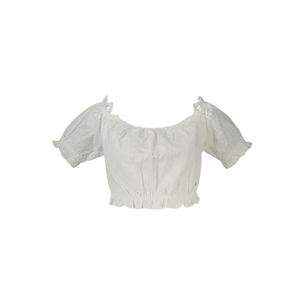 Guess Jeans Weißes Baumwollhemd