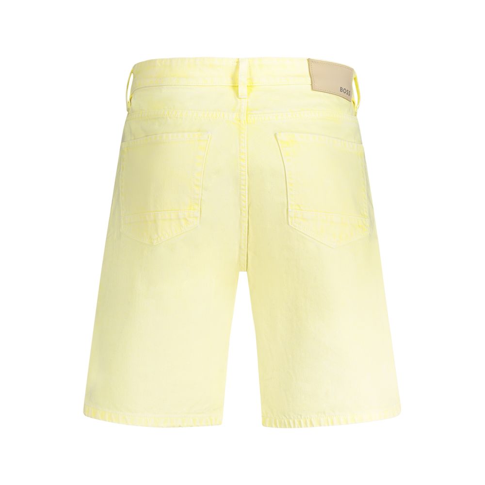 Hugo Boss Gelbe Baumwollshorts