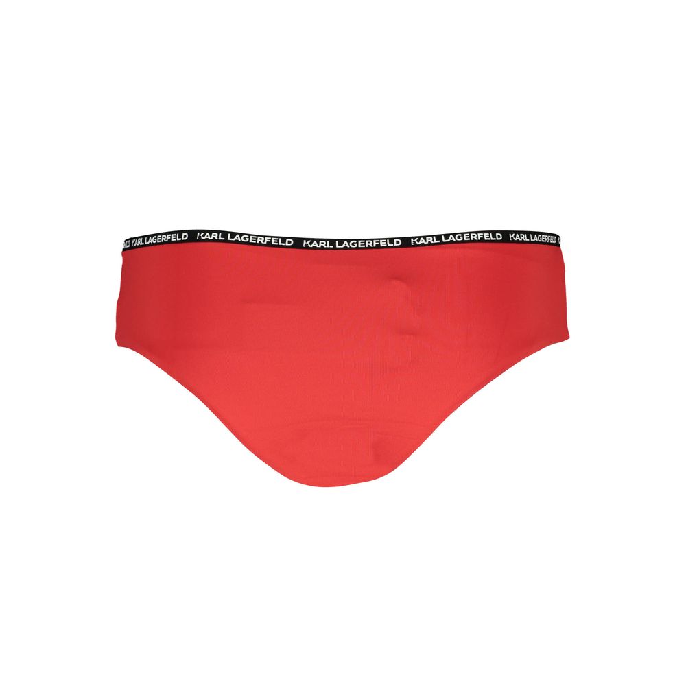Karl Lagerfeld Rote Elastan-Badebekleidung