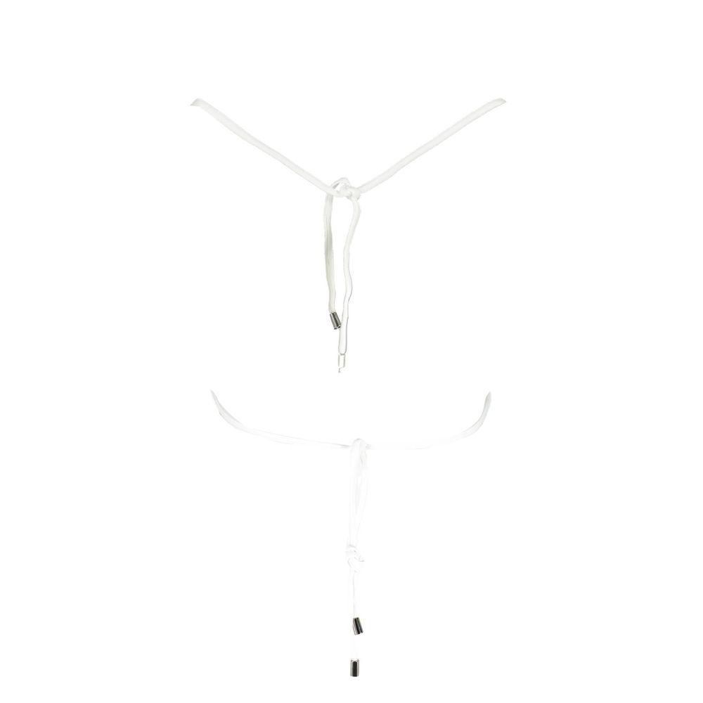 Karl Lagerfeld Weiße Elastan-Badebekleidung