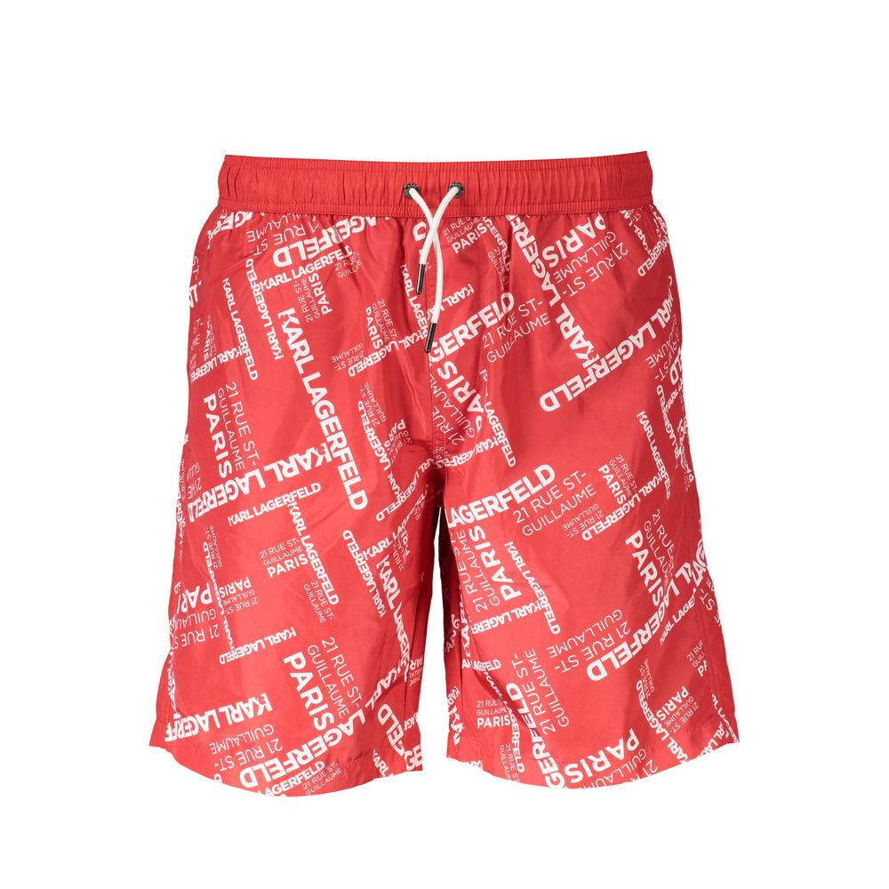 Karl Lagerfeld Rote Polyester-Badebekleidung