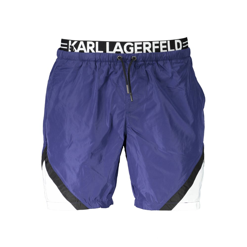 Karl Lagerfeld Blaue Polyester-Badebekleidung