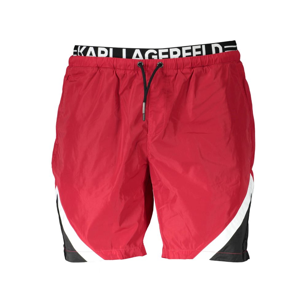 Karl Lagerfeld Rote Polyester-Badebekleidung