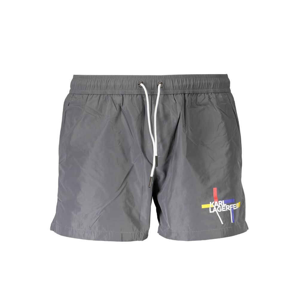 Karl Lagerfeld Graue Polyester-Badebekleidung