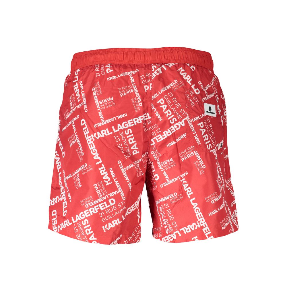 Karl Lagerfeld Rote Polyester-Badebekleidung
