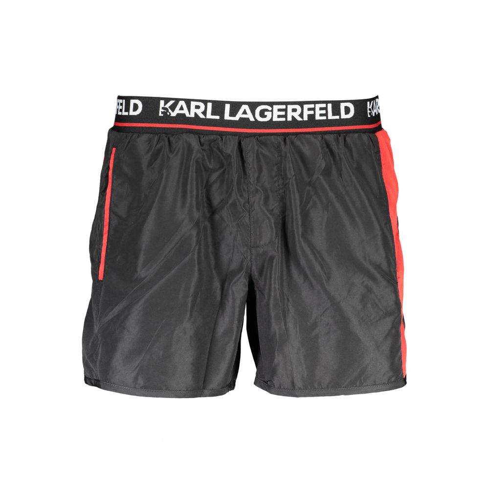 Karl Lagerfeld Schwarze Polyester-Badebekleidung