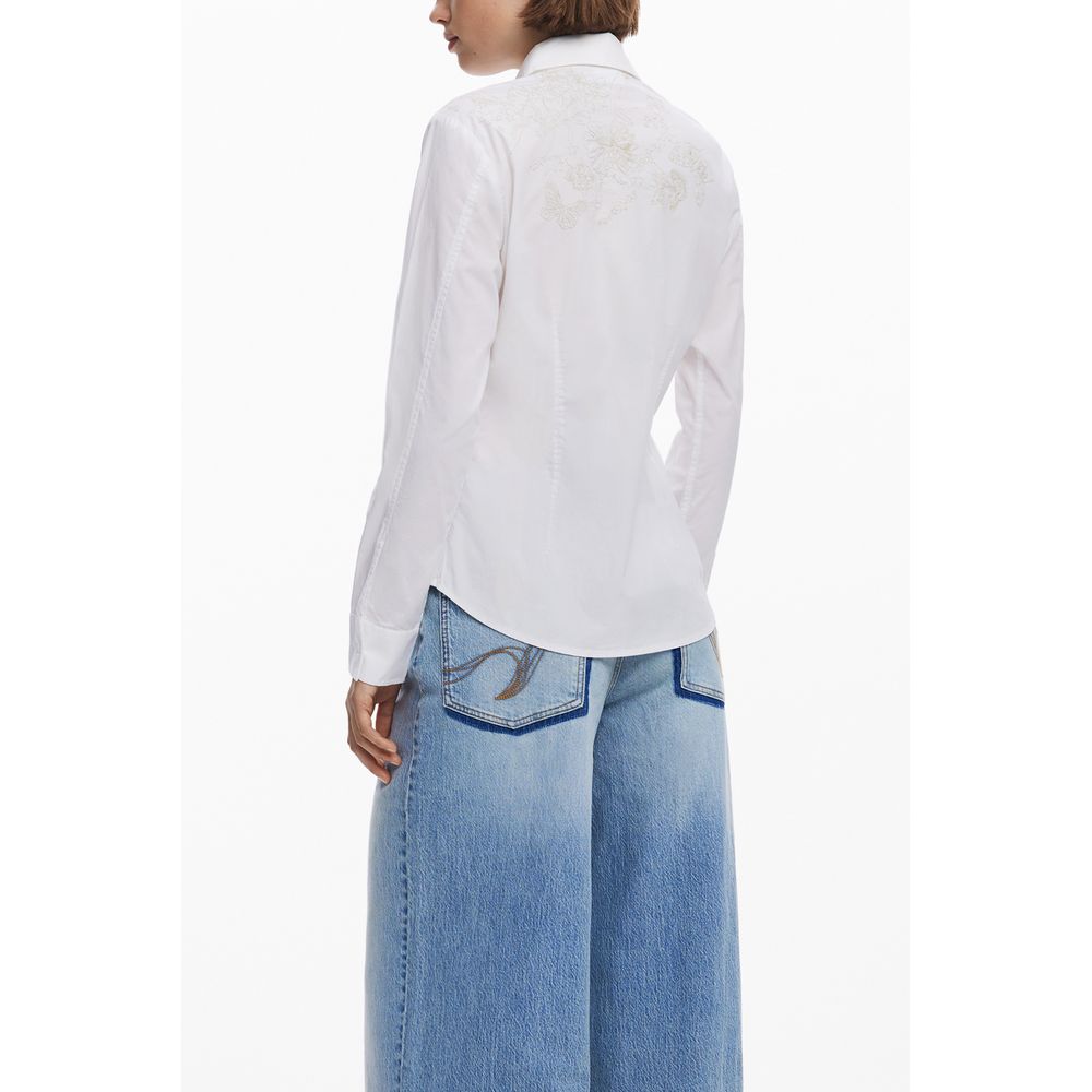 Desigual Weißes Baumwollhemd