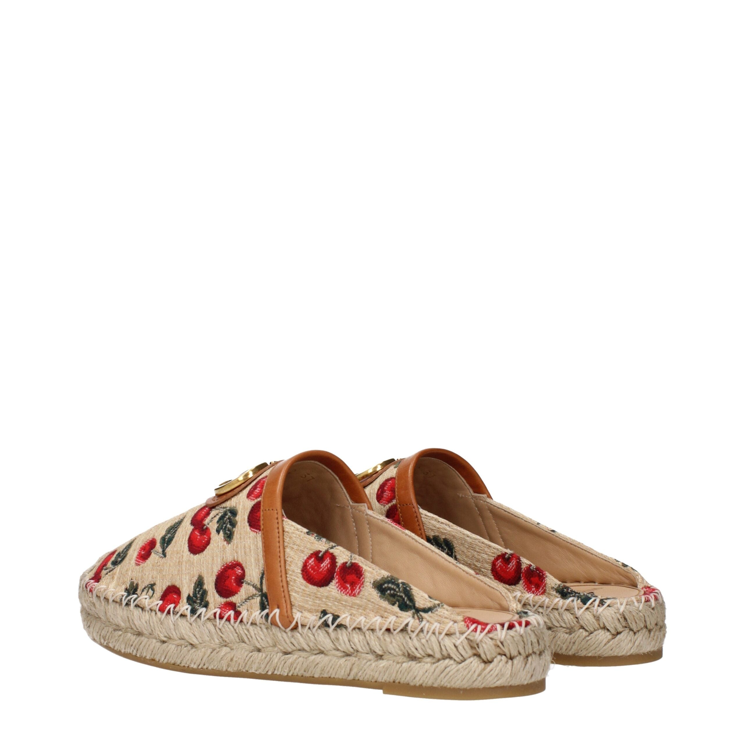 Valentino Garavani Beige Raffia Hausschuhe Sandalen