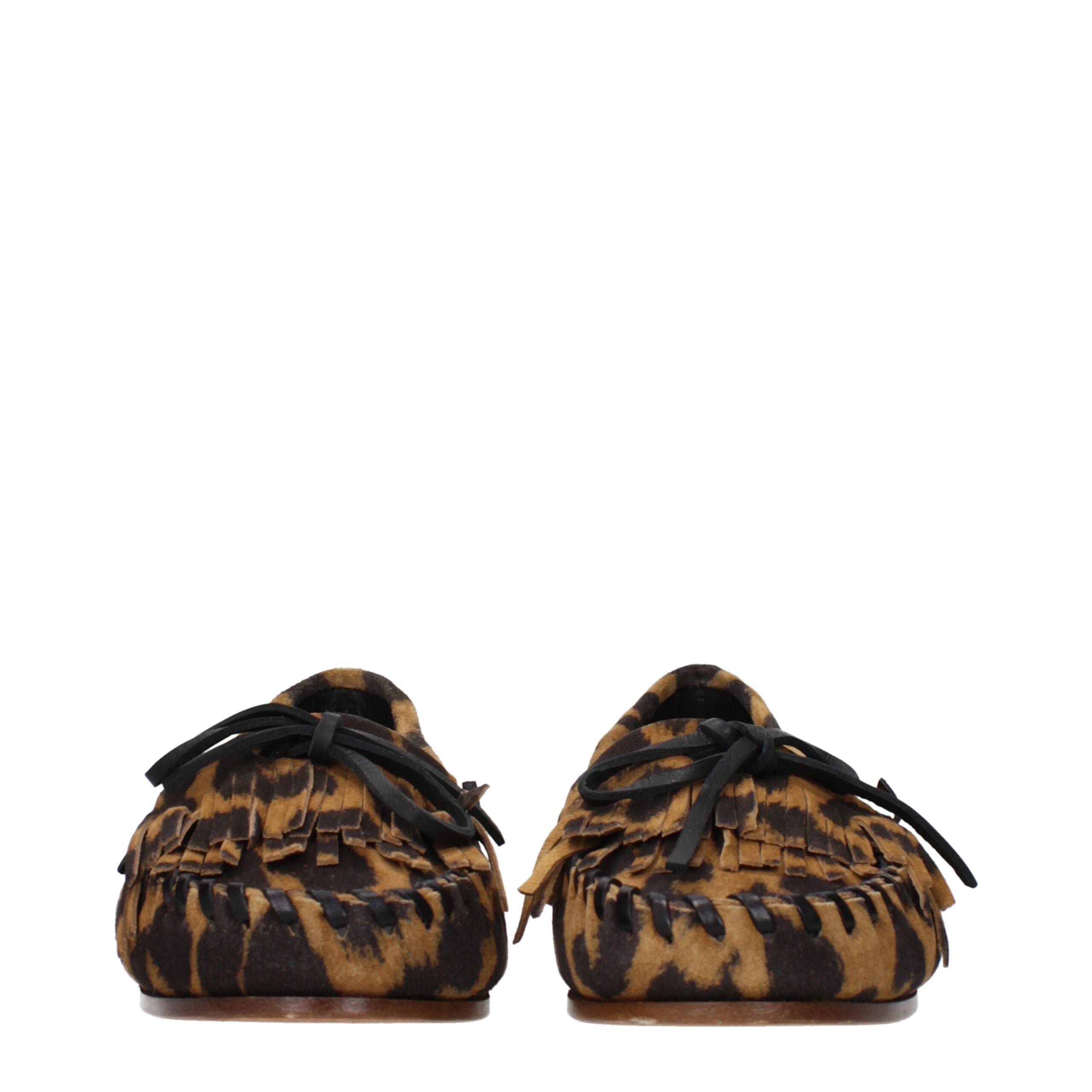 Paris Texas Braune Leder Slipper