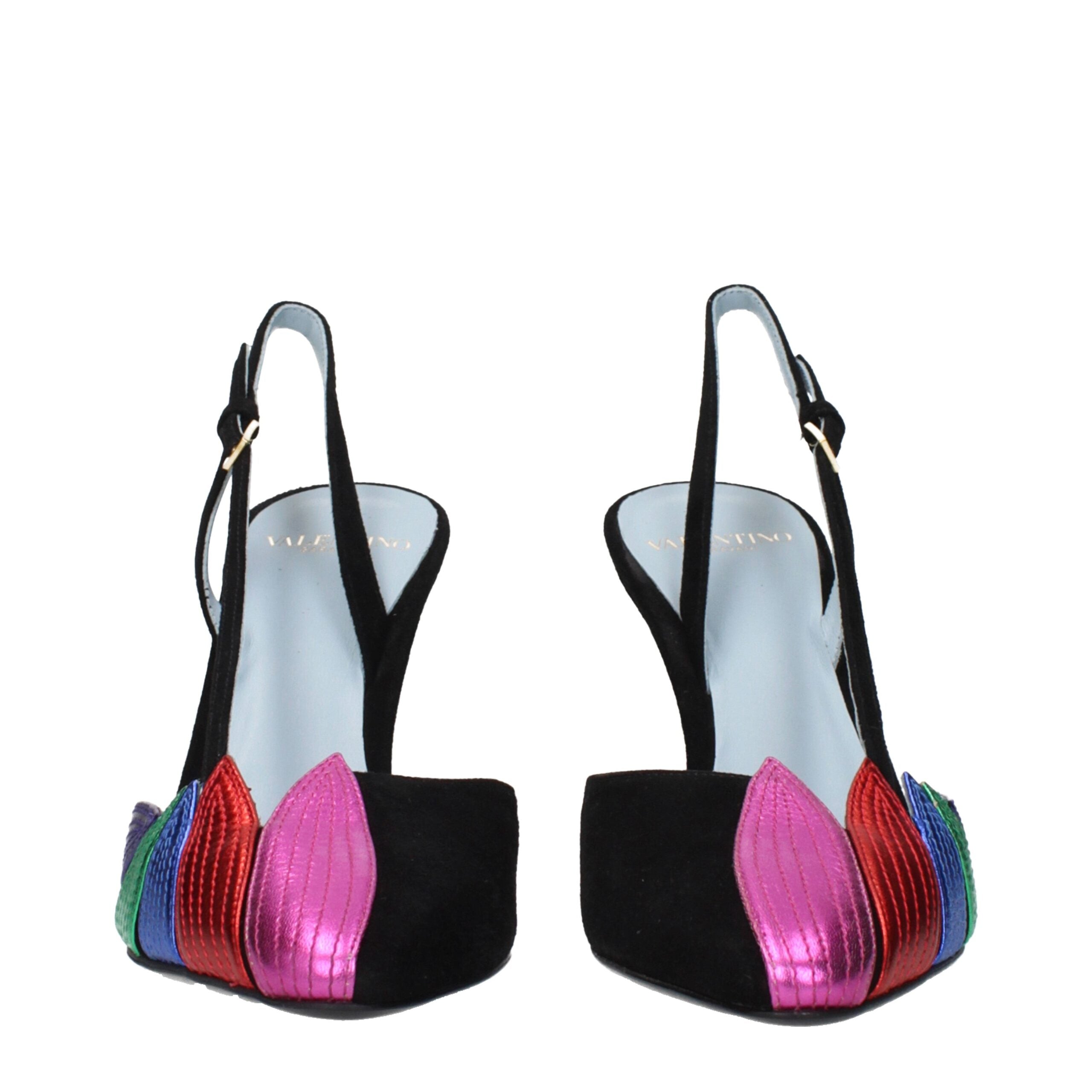 Valentino Garavani Schwarze Leder High Heel Pumps