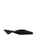 Prada Black Satin Sandals