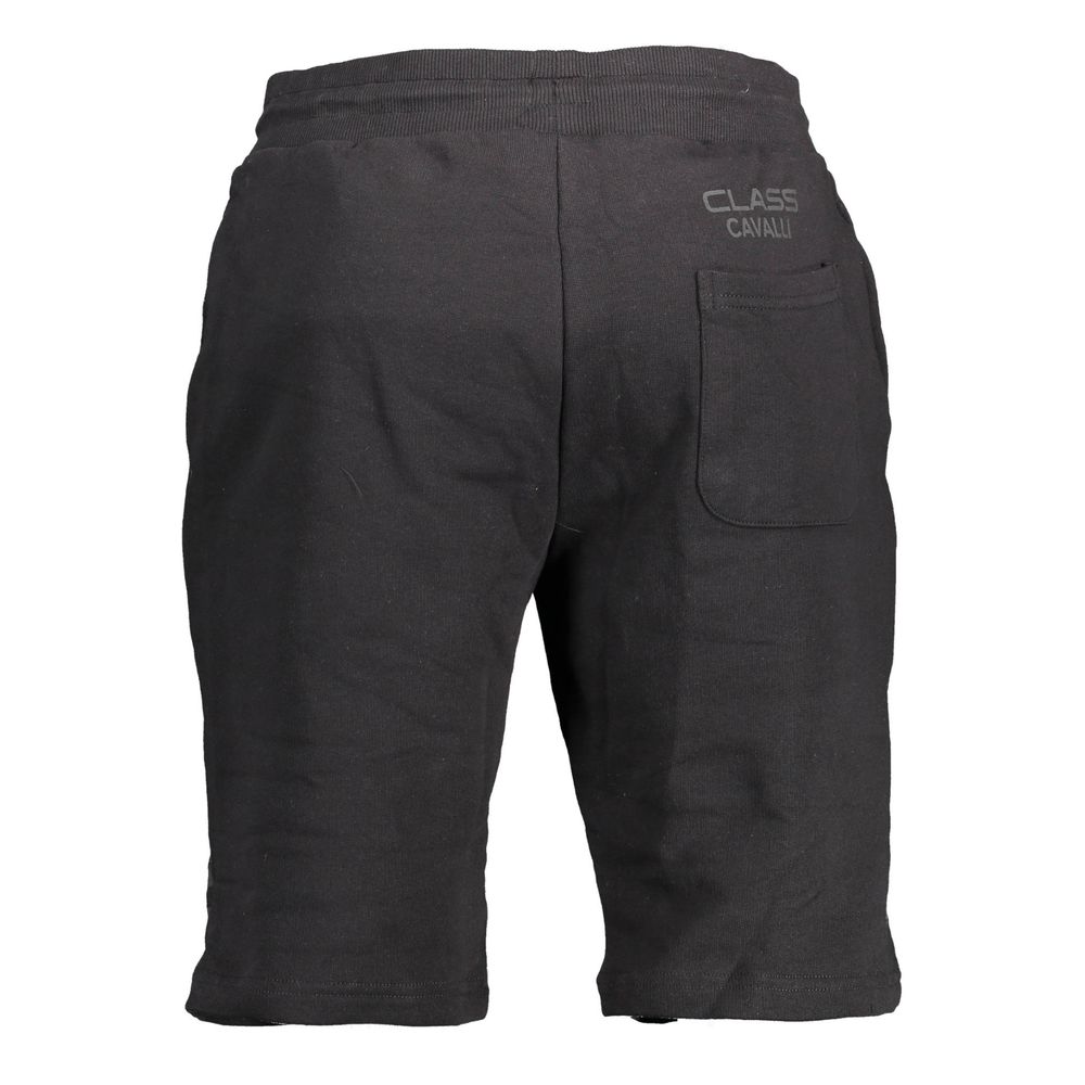 Cavalli Class Black Cotton Men's Sweatpants