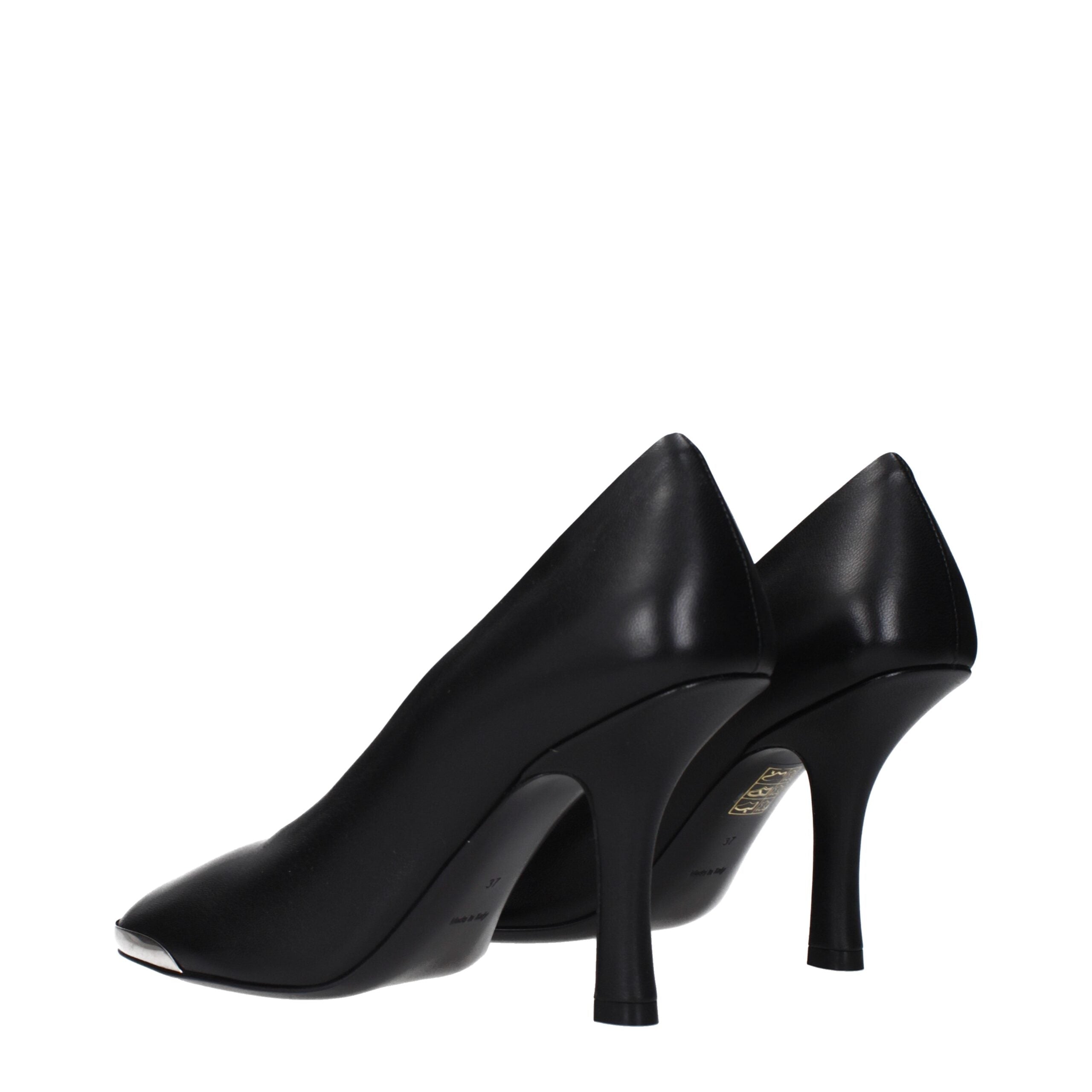 Burberry Schwarze Leder High Heel Pumps