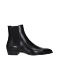 Celine Schwarze Lederstiefeletten