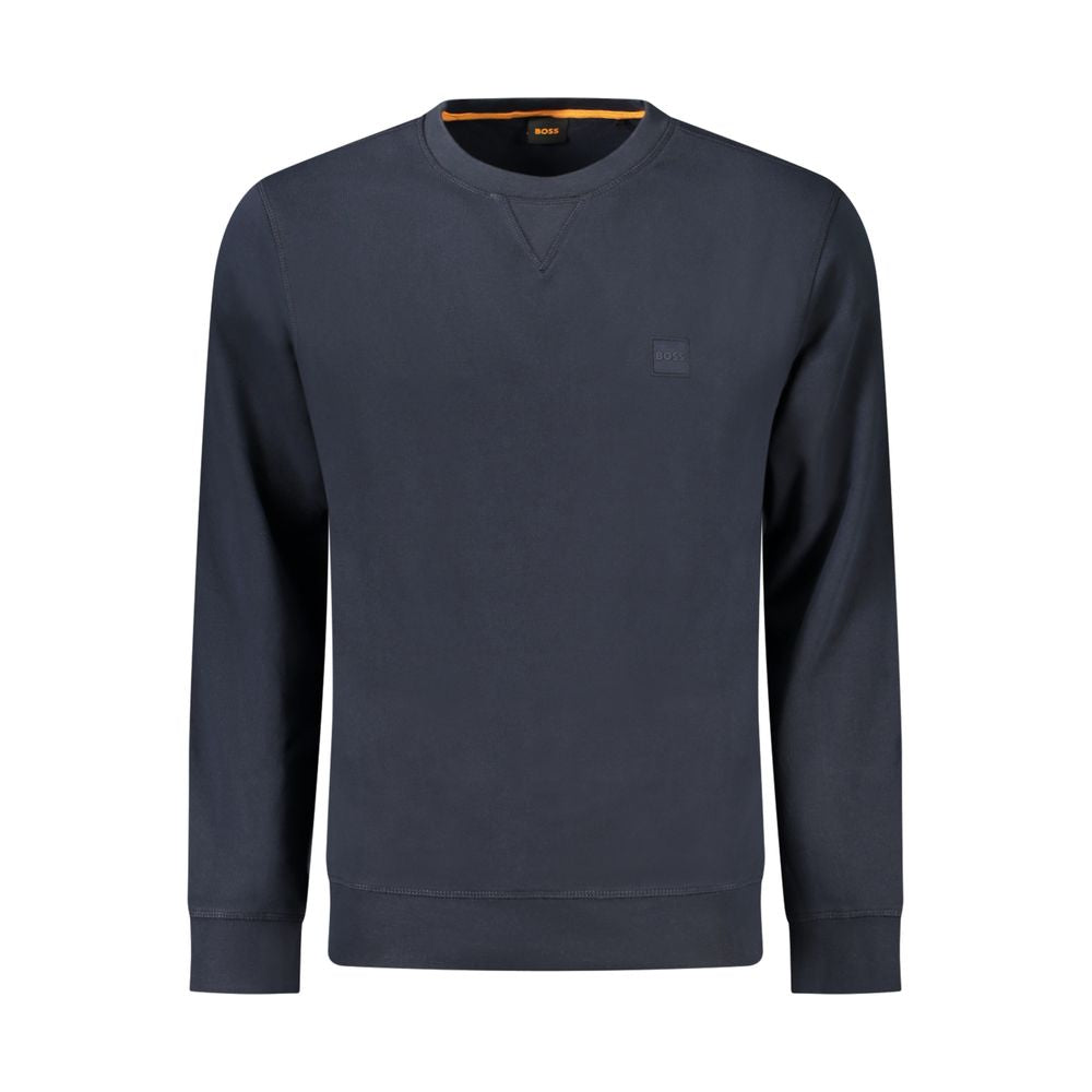 Hugo Boss Blaues Baumwoll-Sweatshirt