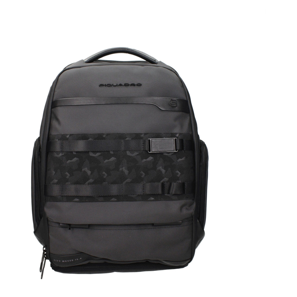 Piquadro Grauer Stoffrucksack