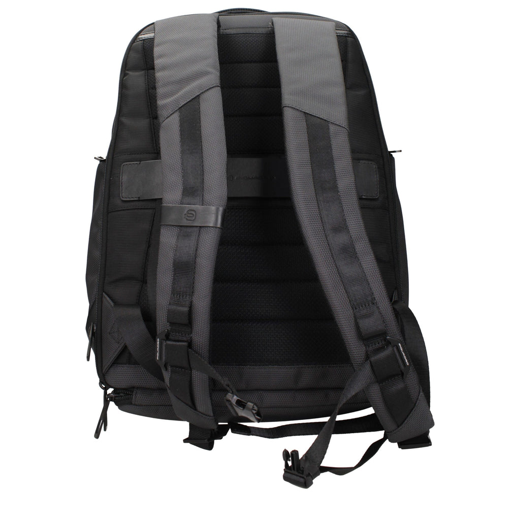 Piquadro Grauer Stoffrucksack