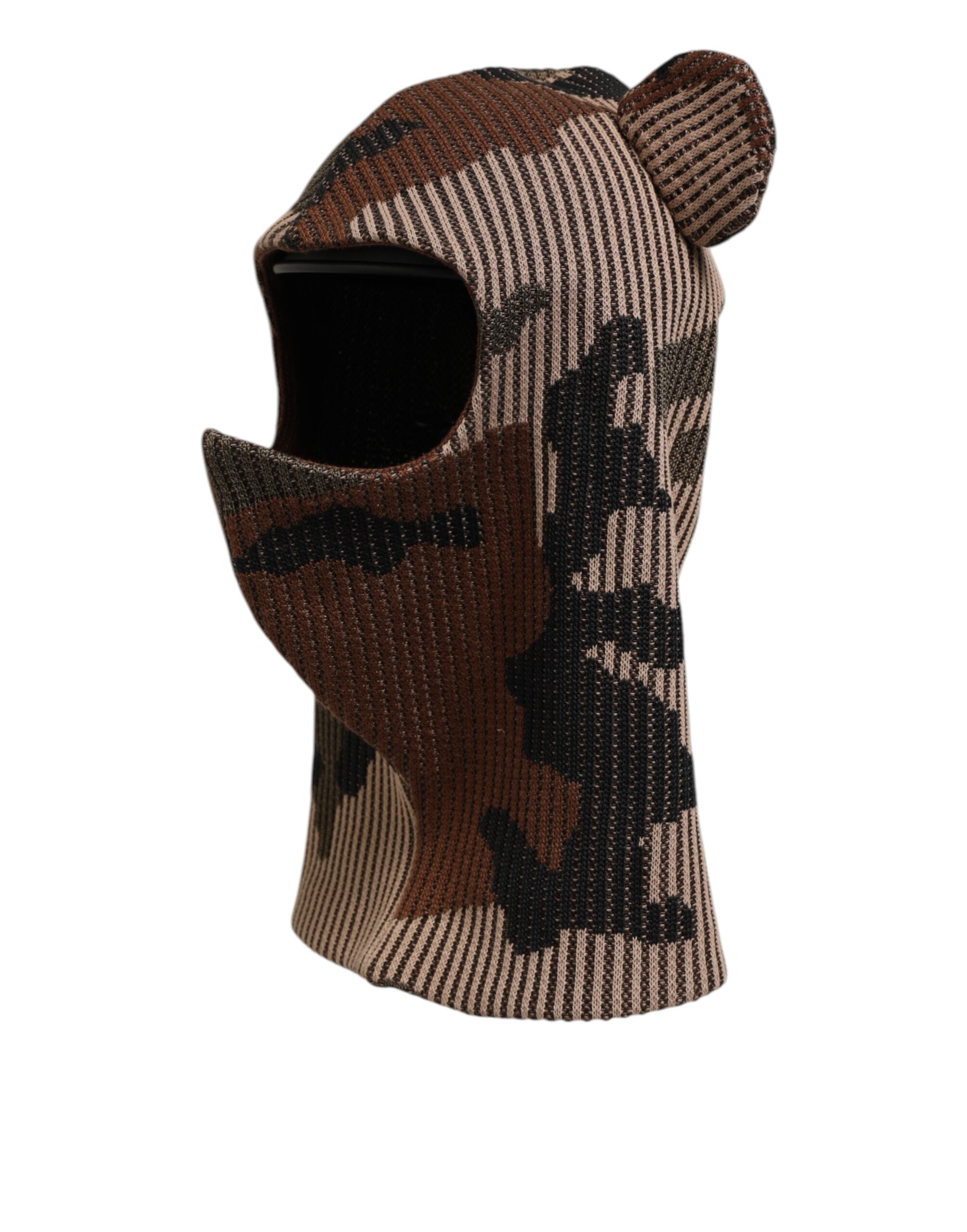 Dolce & Gabbana Multicolor Camouflage Balaclava Maske Männer Kappe Einheitsgröße Hut