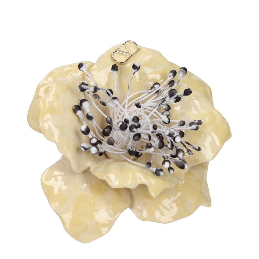 Valentino Garavani Beige Metallbroschen