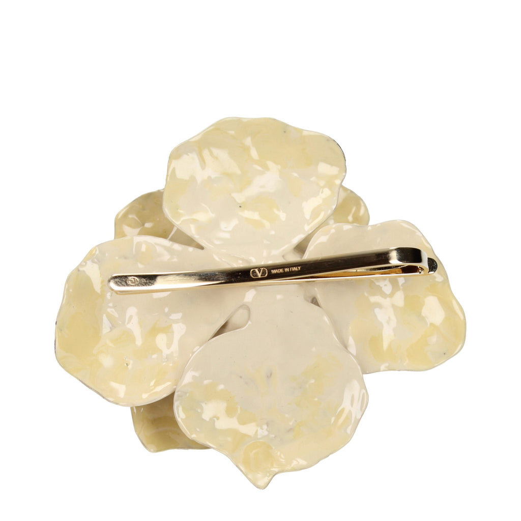 Valentino Garavani Beige Metallbroschen