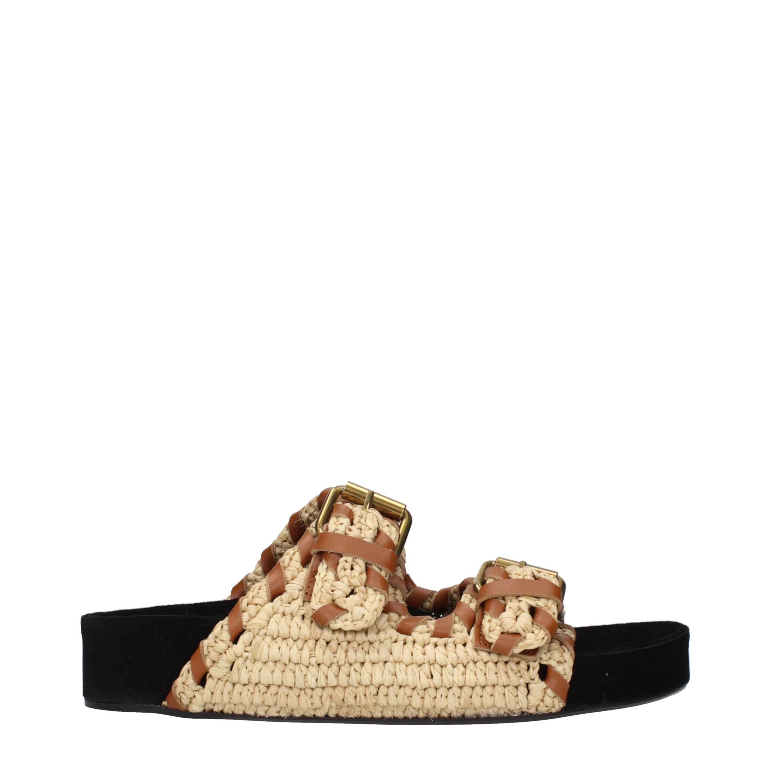 Isabel Marant Beige Espadrilles aus Raffia