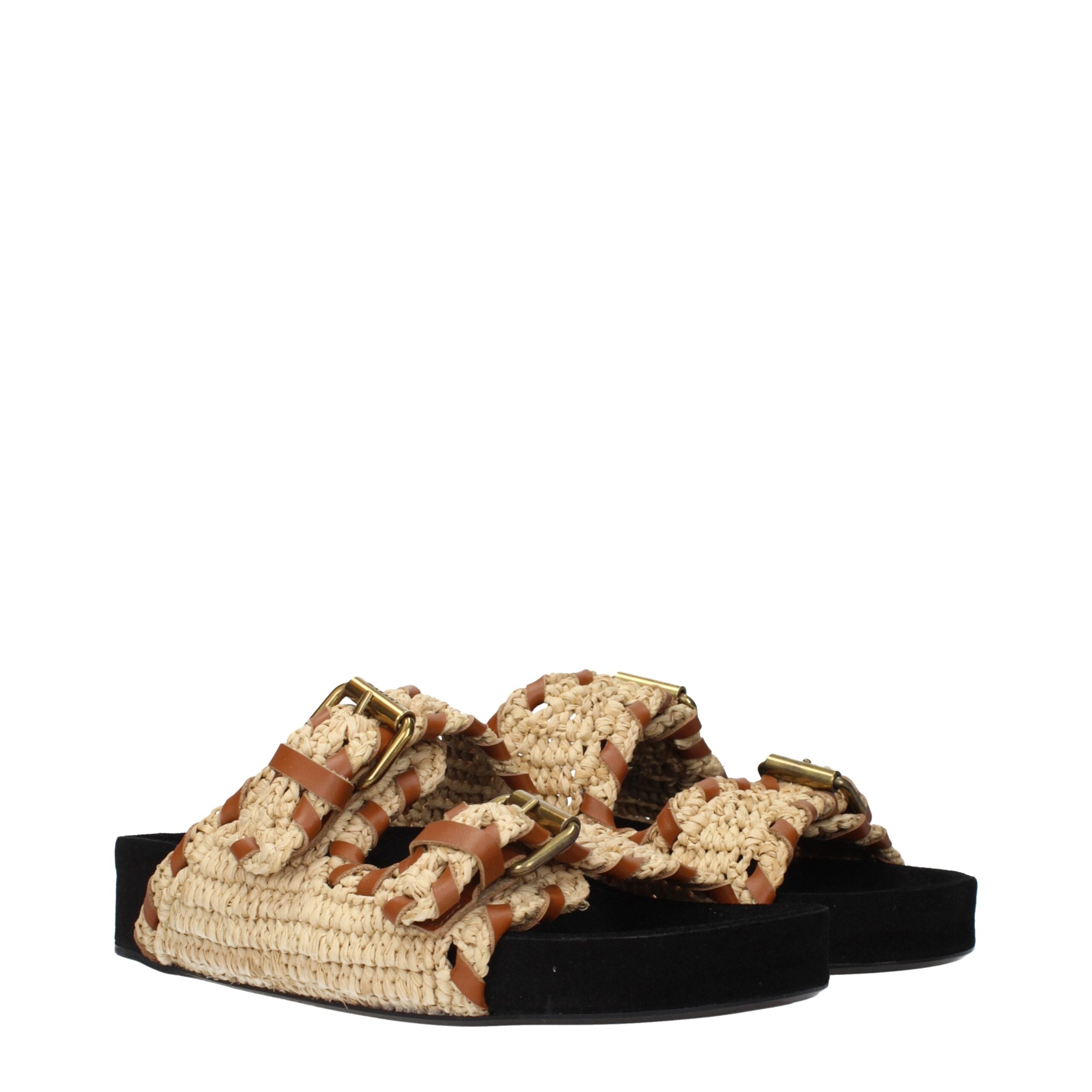 Isabel Marant Beige Espadrilles aus Raffia