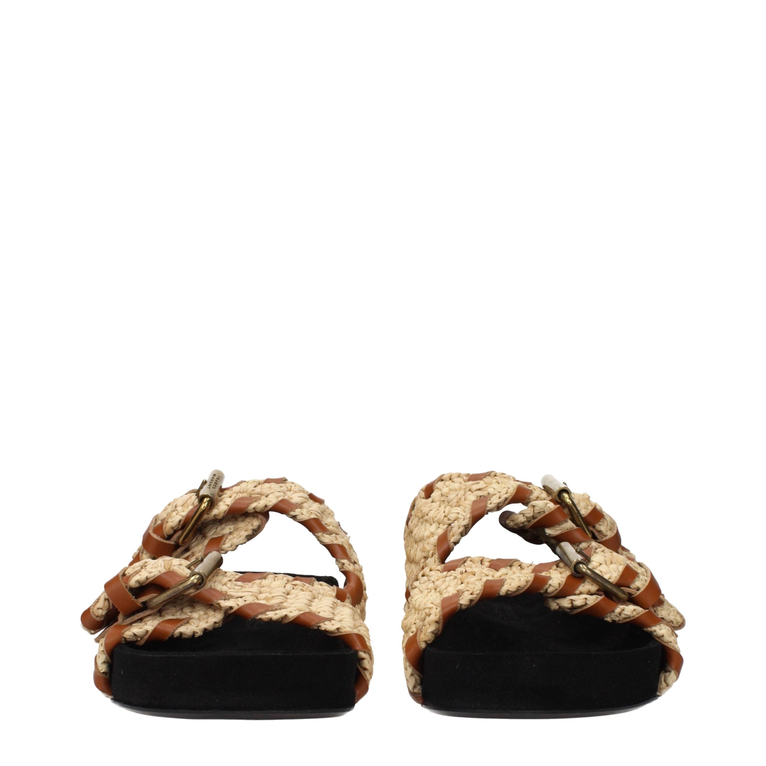 Isabel Marant Beige Espadrilles aus Raffia