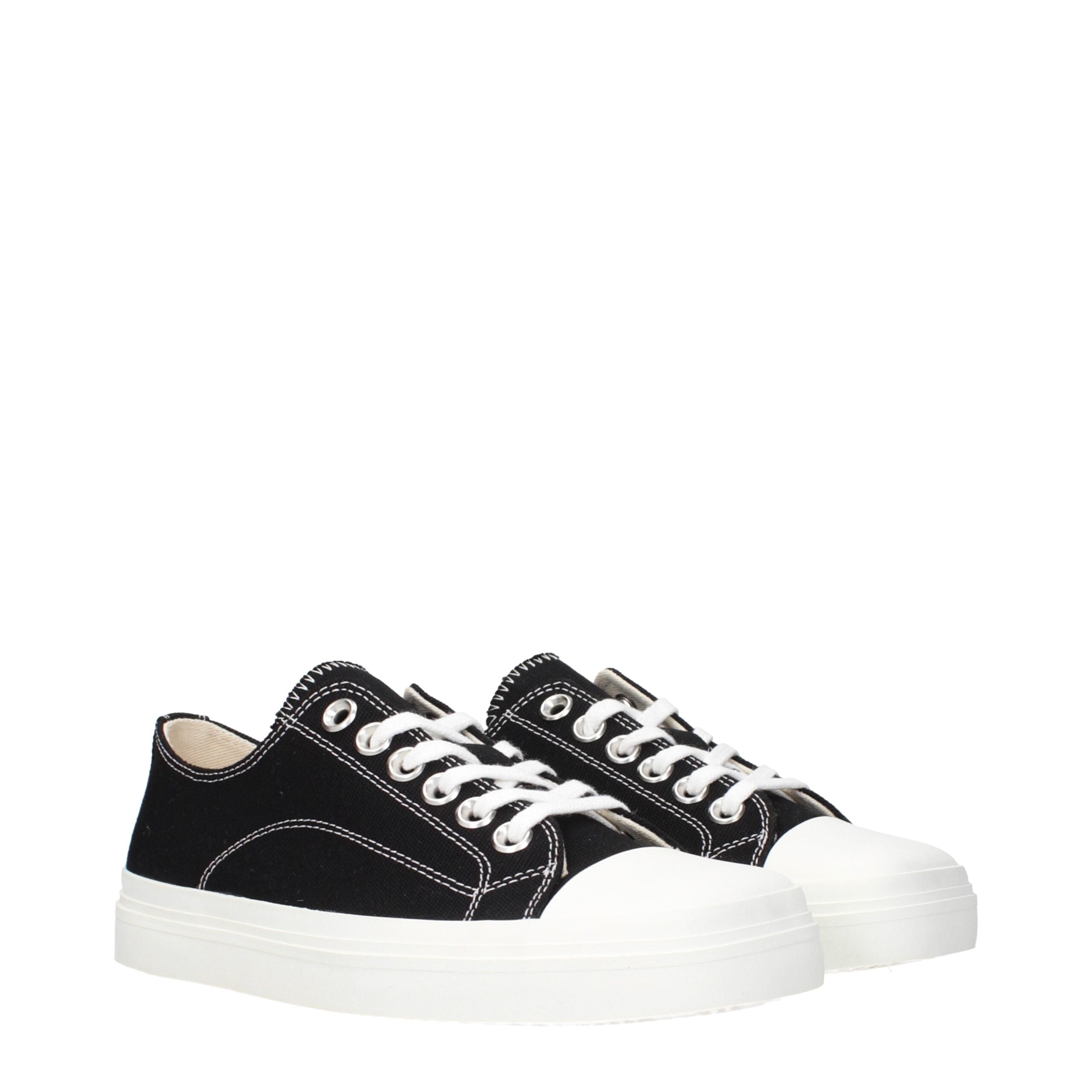 Moschino Schwarzer Stoff Low Tops