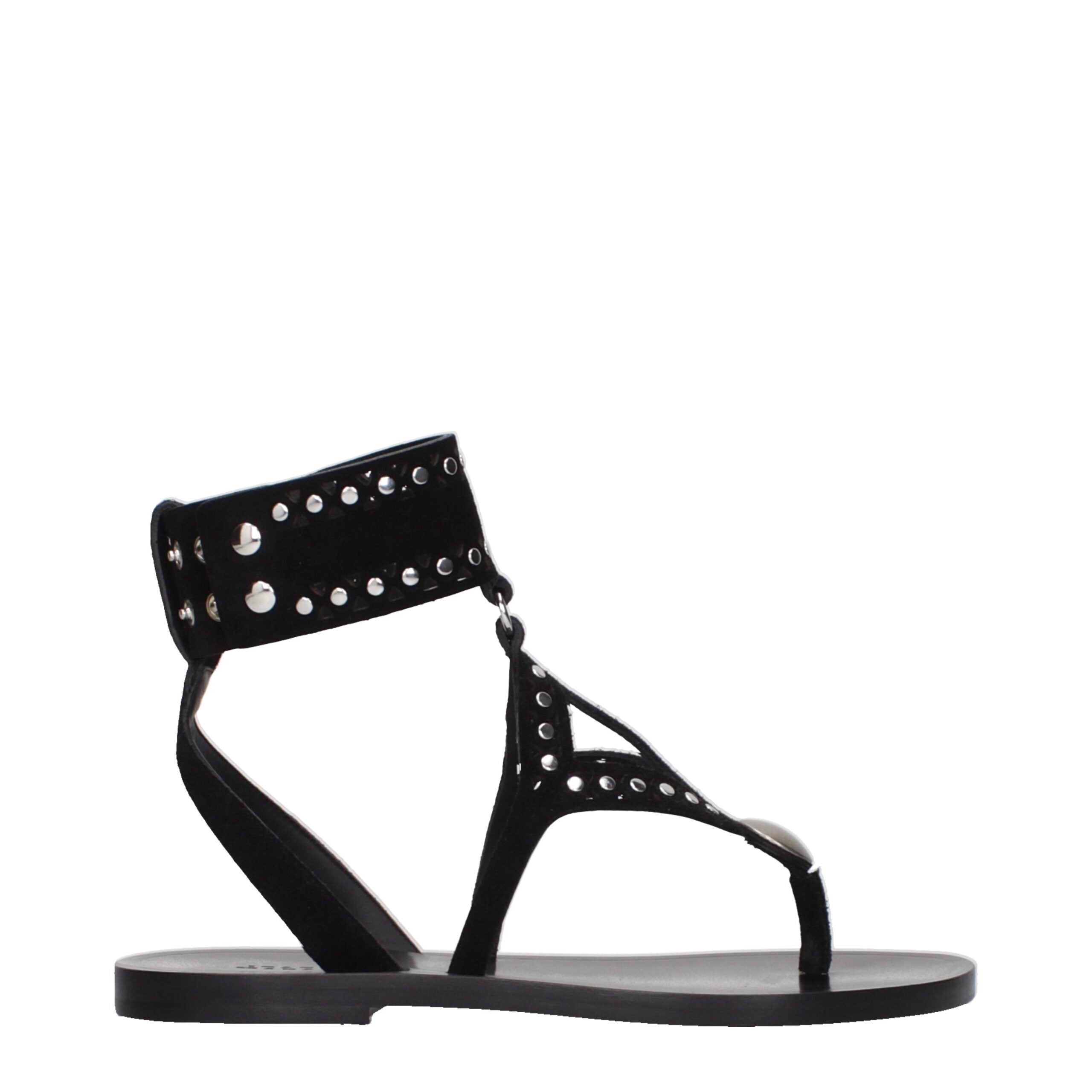 Isabel Marant Schwarze Flip-Flop-Sandalen aus Leder