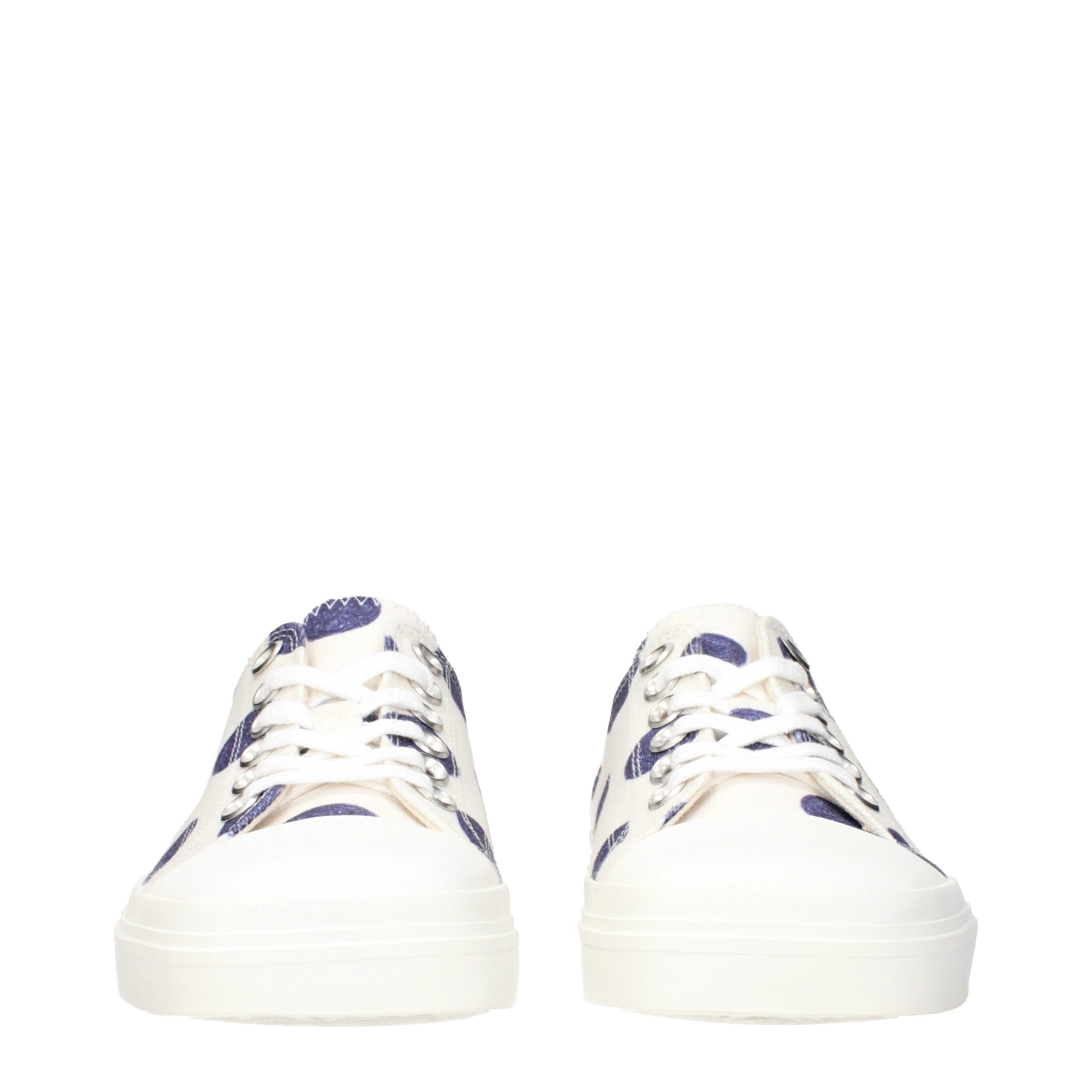 Moschino Weiße Stoff-Low Tops