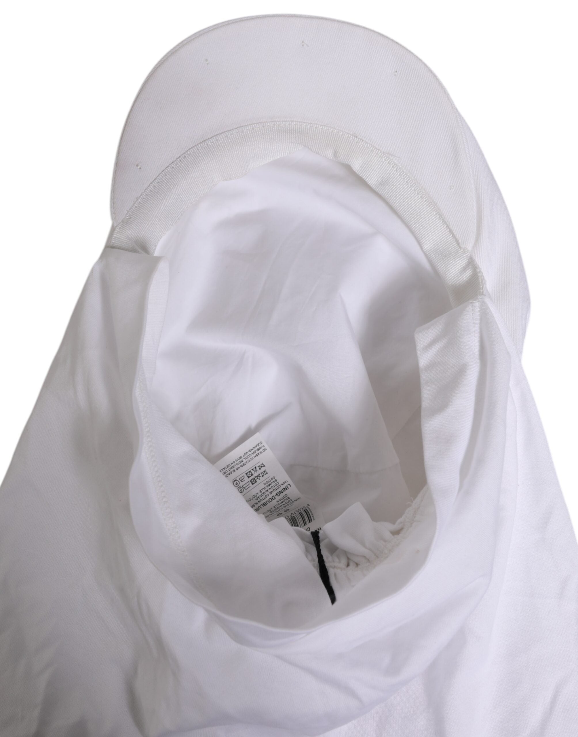 Dolce & Gabbana Baumwoll-Baseball-Balaclava mit DG-Logo-Plakette