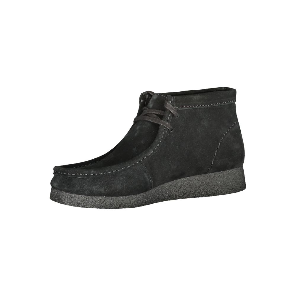 Clarks Schwarzes Leder Herren Sneaker