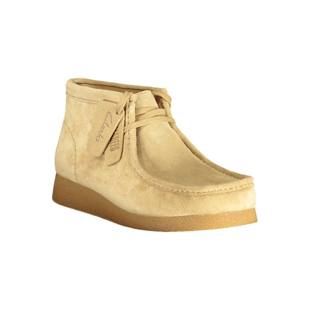 Clarks Beige Leder Herren Sneaker