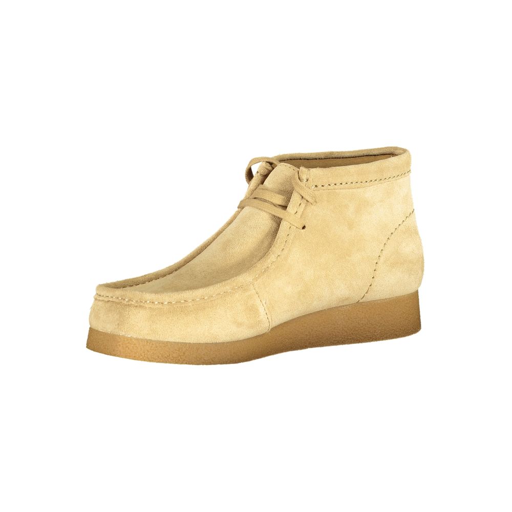 Clarks Beige Leder Herren Sneaker