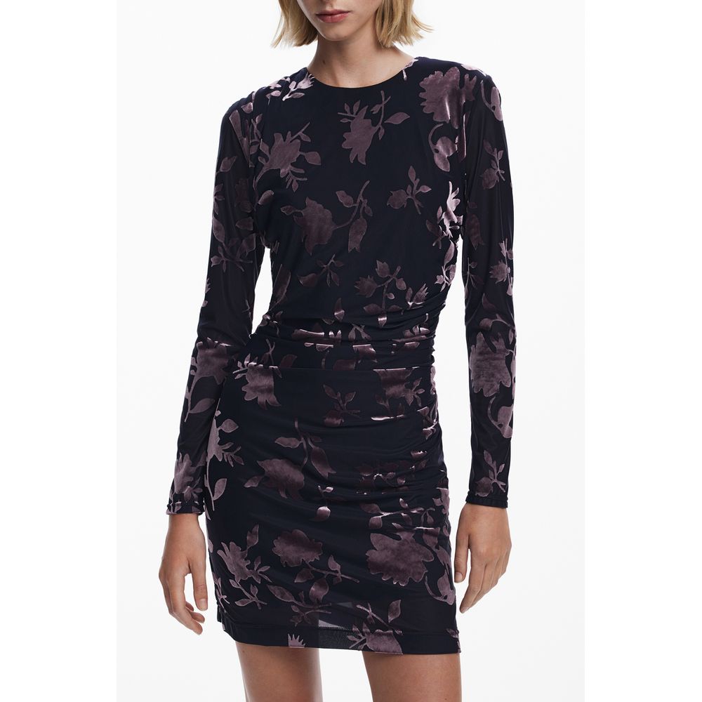 Desigual Blaues Polyester-Damenkleid