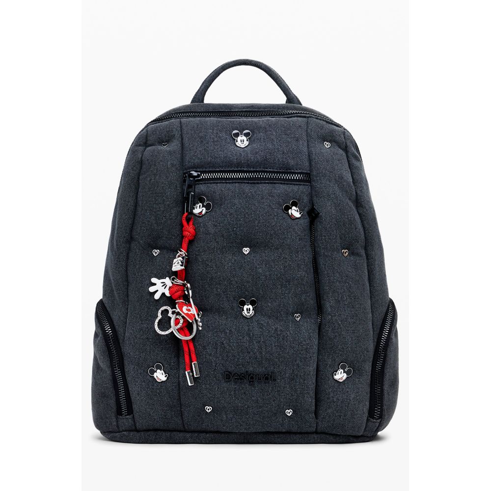 Desigual Grauer Polyester-Rucksack für Frauen