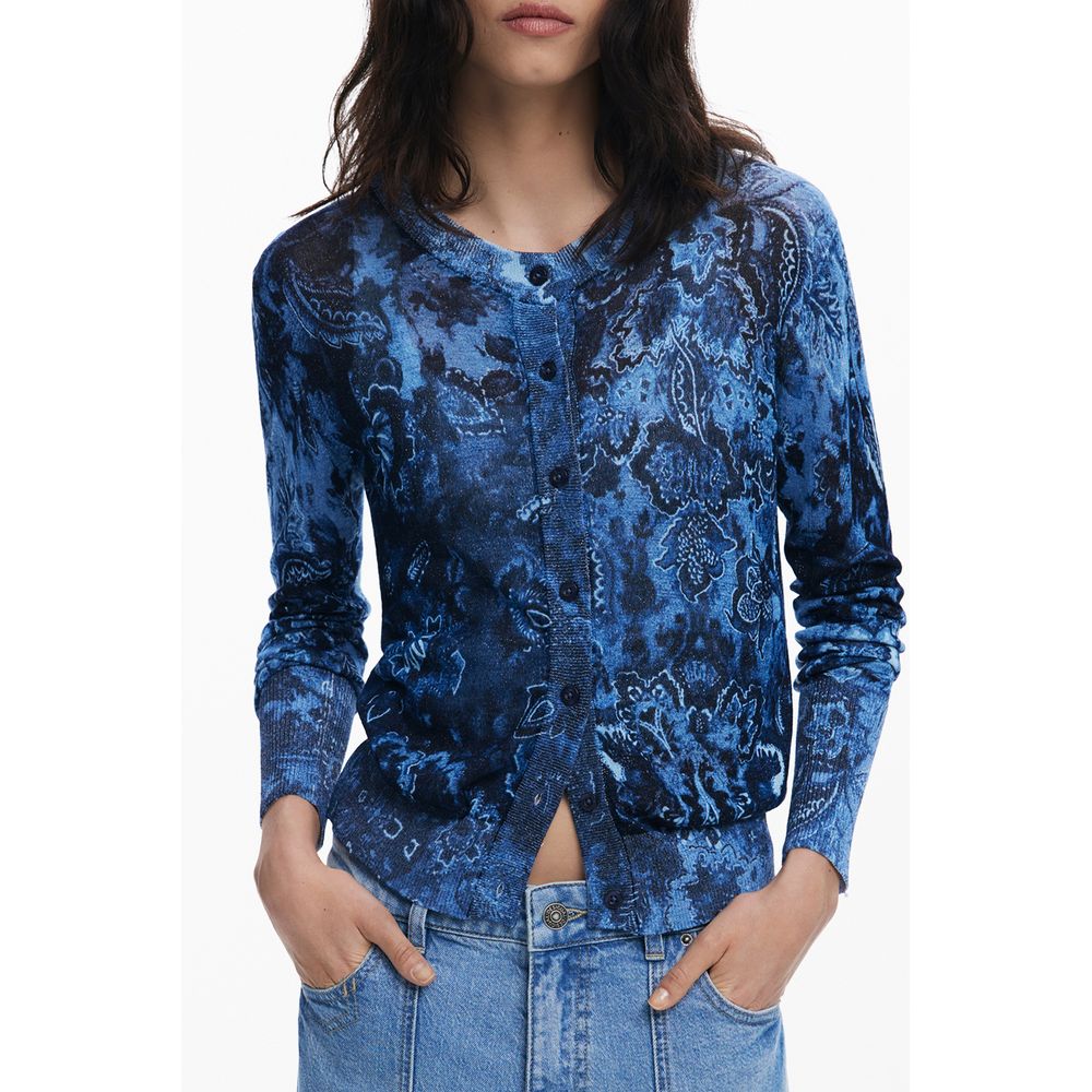 Desigual Blauer Viskose Pullover für Frauen