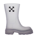 Off-White Transparent Pvc Ankle Boots