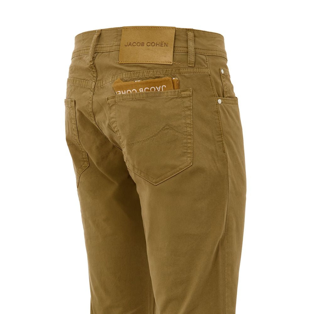 Jacob Cohen Gelbe Baumwoll-Skinny-Hose