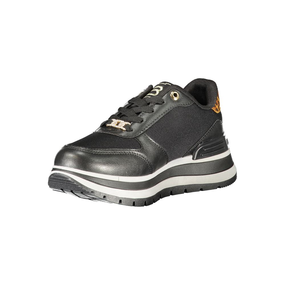 Laura Biagiotti Schwarzer Polyester Damen Sneaker