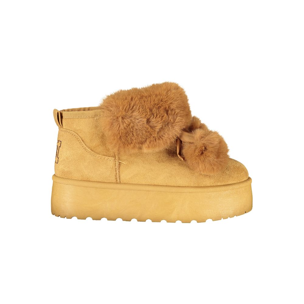 Laura Biagiotti Brauner Polyester Damenstiefel
