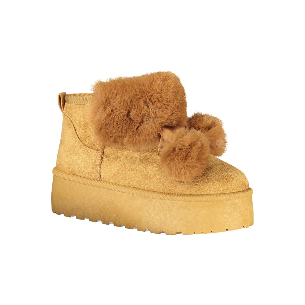 Laura Biagiotti Brauner Polyester Damenstiefel