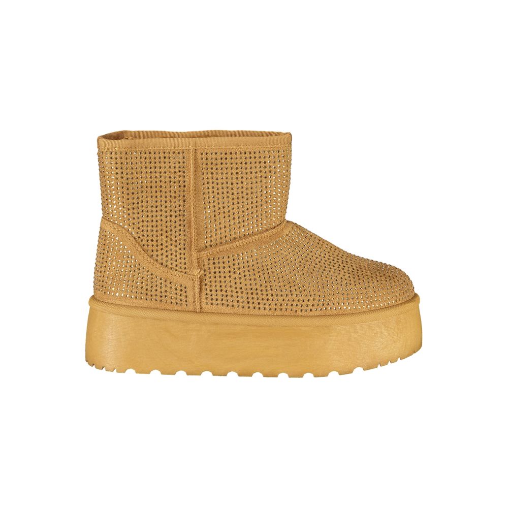 Laura Biagiotti Brauner Polyester Damenstiefel