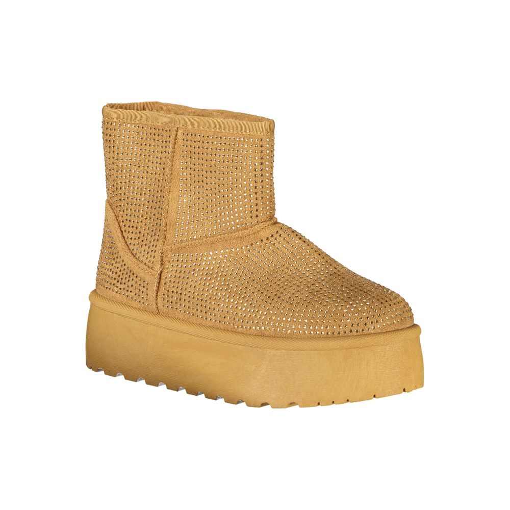 Laura Biagiotti Brauner Polyester Damenstiefel