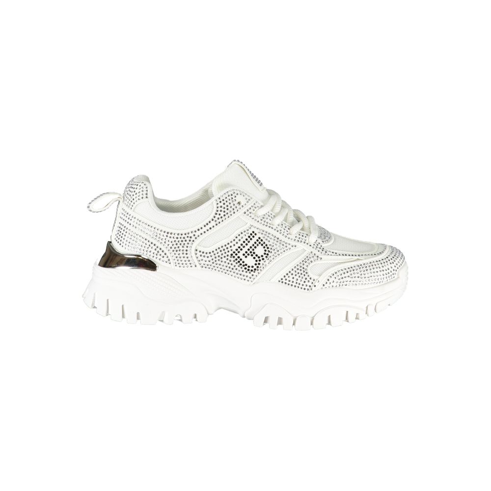 Laura Biagiotti Weiße Polyester-Damen-Sneaker