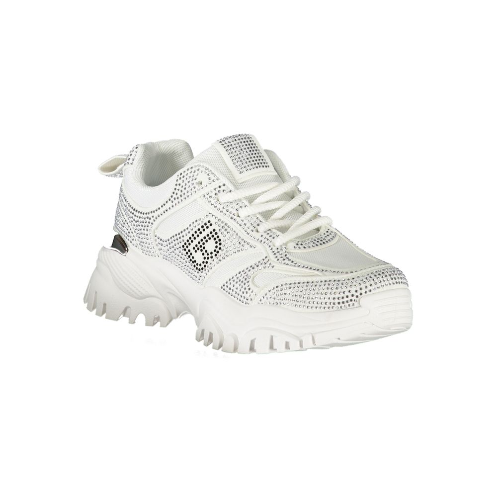 Laura Biagiotti Weiße Polyester-Damen-Sneaker