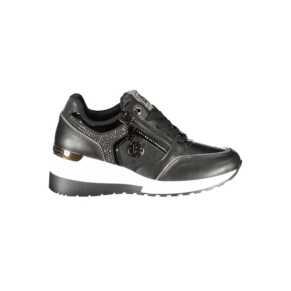Laura Biagiotti Schwarzer Polyester Damen Sneaker